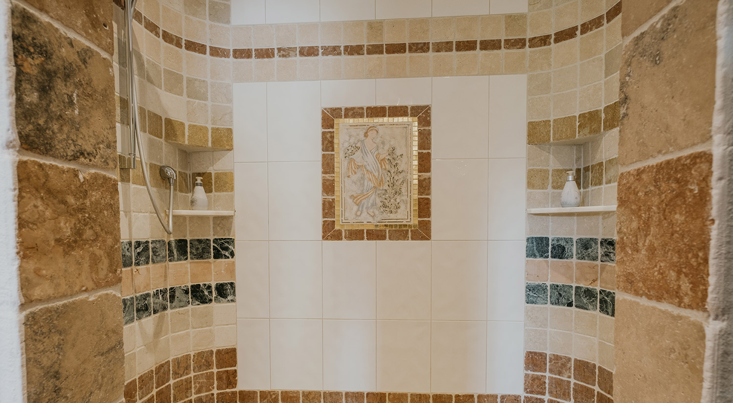 Shower in the spa area
